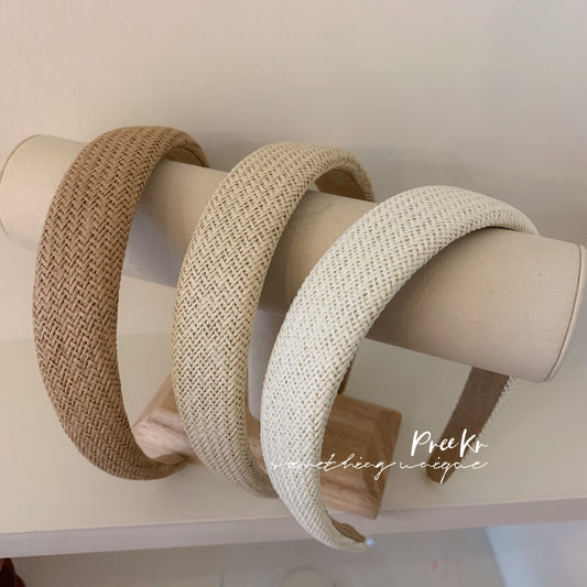 Korean Cotton and Linen Weave Summer Headband