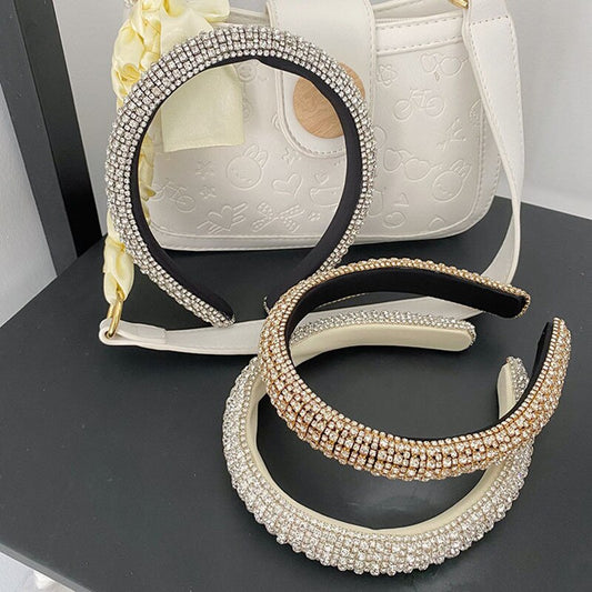 Baroque Rhinestone Sponge Headband