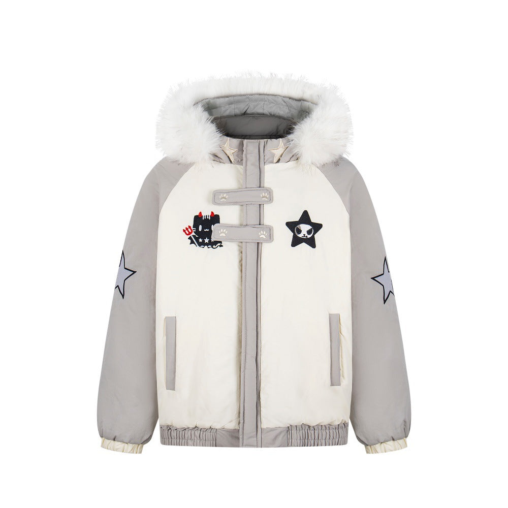 Color Blocked Cotton Jacket