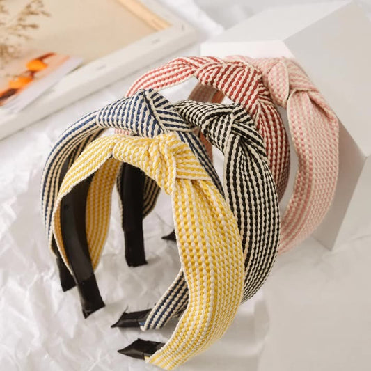 Korean New Simple Cross Grid Hair Hoop