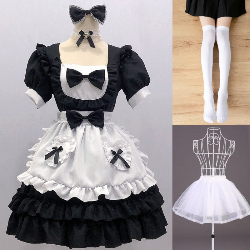 Cute Blue Lolita Harajuku Maid Dress