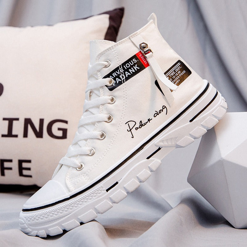 Harajuku Style Breathable Canvas Shoes for Men
