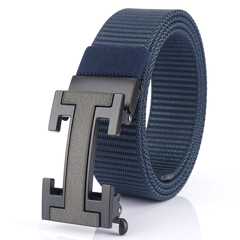 Men's Nylon Automatic Buckle Casual Belt