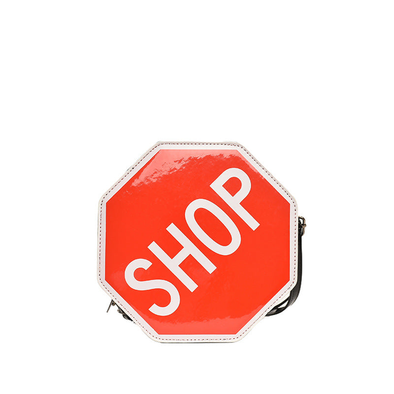 Forest Style Stop Sign Crossbody Bag for Girls