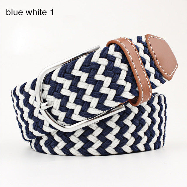 Harajuku Style Women’s Striped Elastic Belt