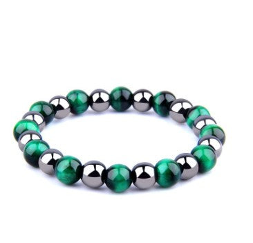 Men's Tiger Eye & Obsidian Friendship Bracelet