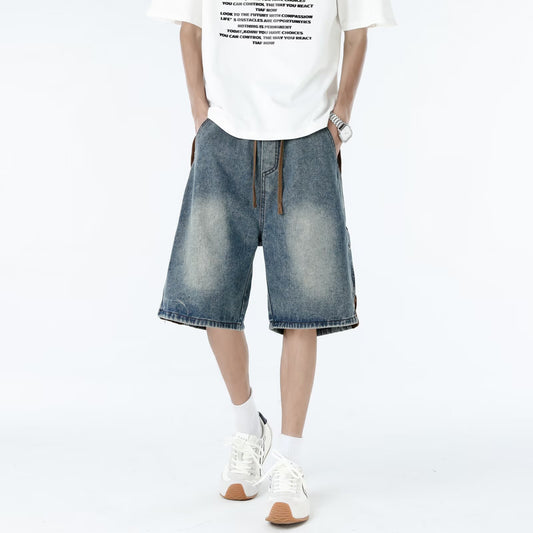 Casual Cropped Denim Pants - Harajuku Style