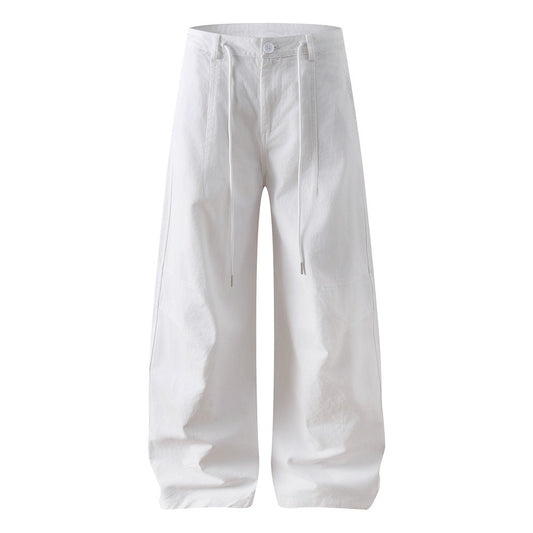 Harajuku Style Solid Color Loose Wide Leg Pants