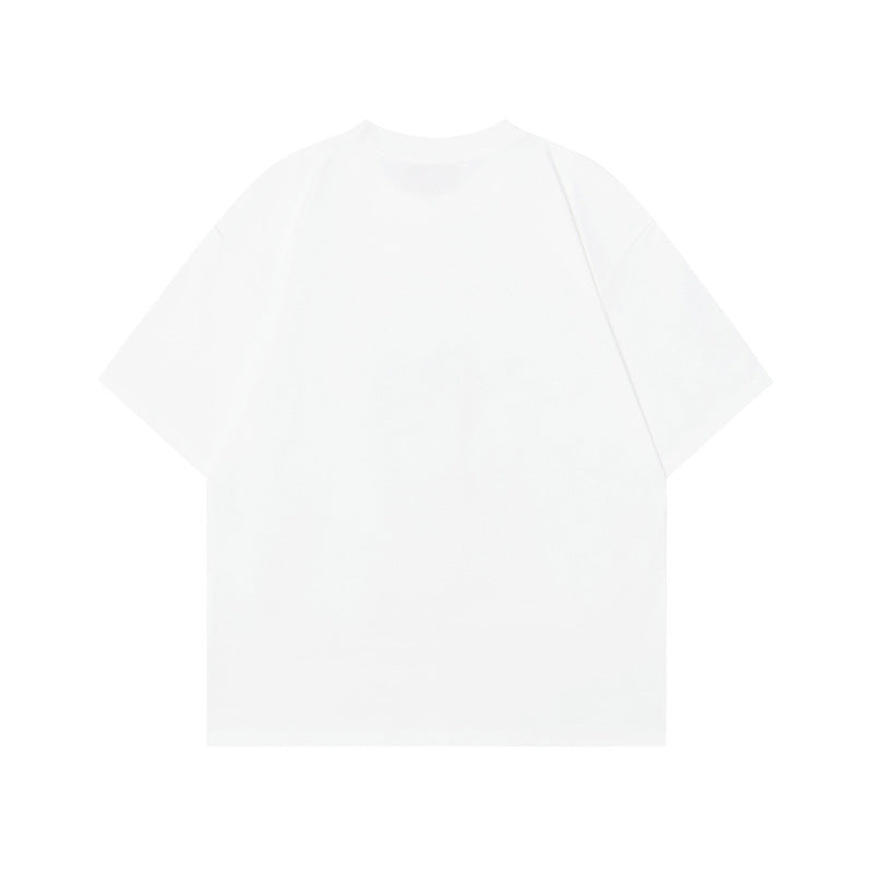 Printed Short Sleeve T-Shirt for Men and Women Oversize Loose Couple Half Sleeve Hip Hop Top