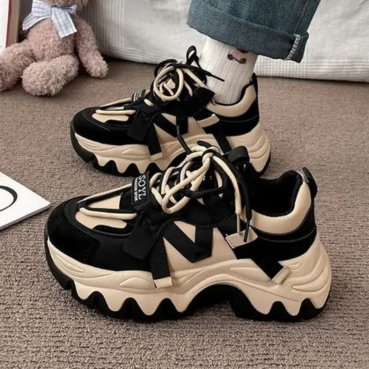 Colorful Ladies Platform Sneakers for Harajuku Style