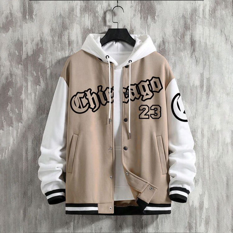 Harajuku Style Youth Men's Baseball Jacket