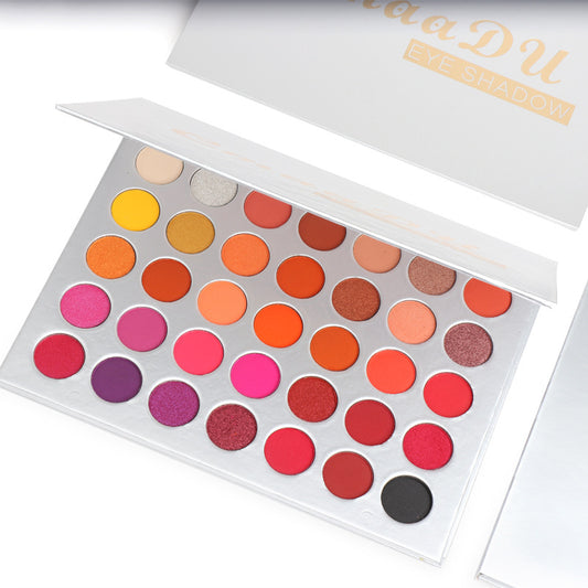35-Color Matte Eyeshadow Palette - Metal & Waterproof
