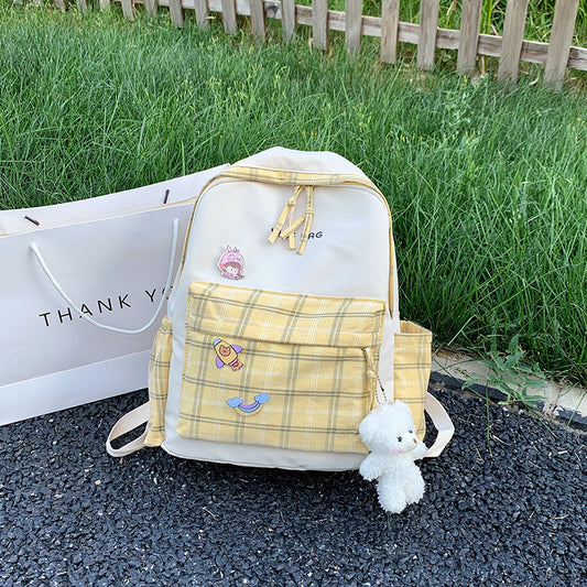 Junior High School Large Capacity Fashion Backpack for Girls
