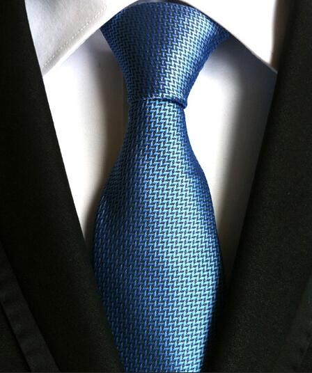 Classic Yellow & Navy Blue Striped Silk Tie