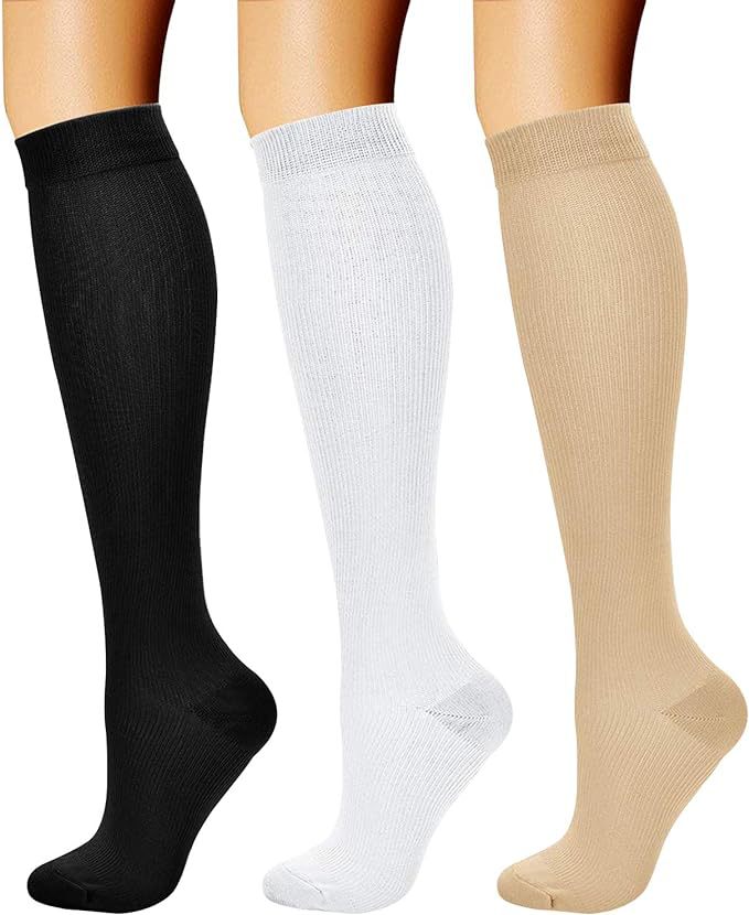 Sports Compression Socks - Long Tube Calf Socks for Skipping Rope and Cycling
