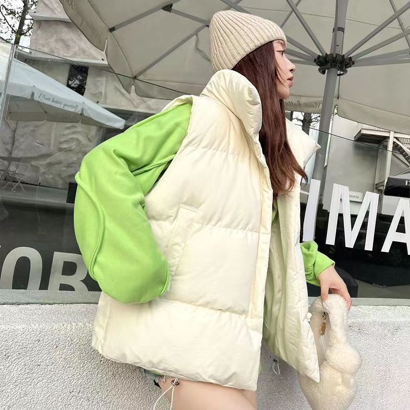 Playful Short Down Cotton Vest for Women