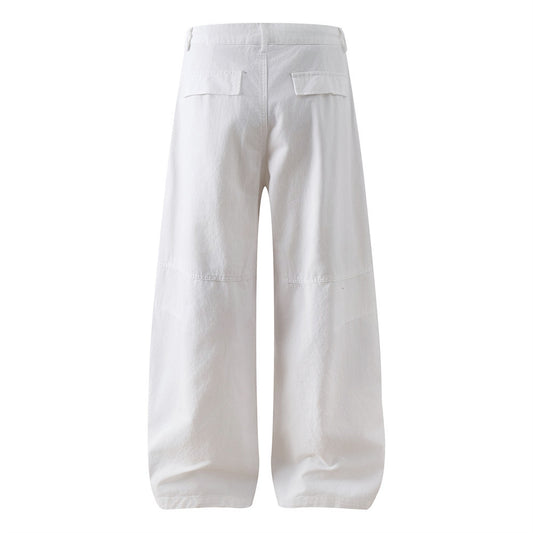 Harajuku Style Solid Color Loose Wide Leg Pants