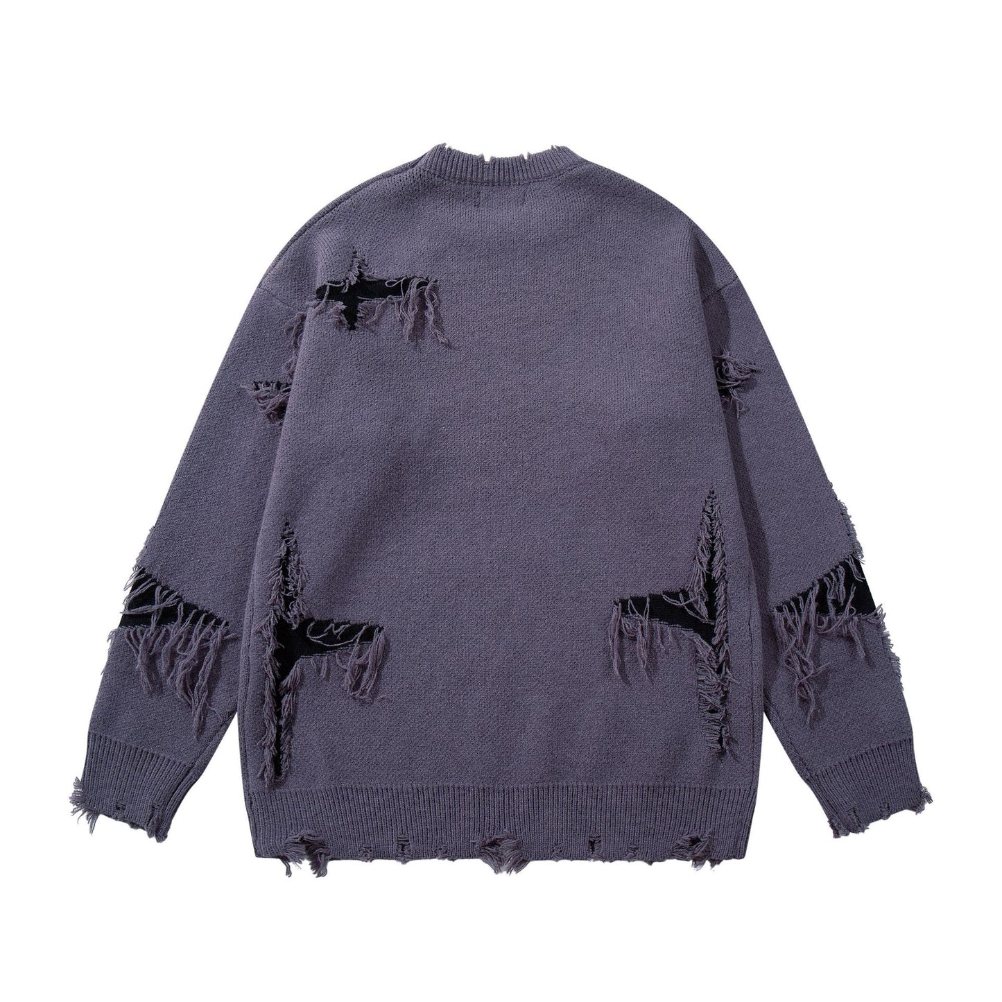 Fuzzy Gothic Skull Sweater