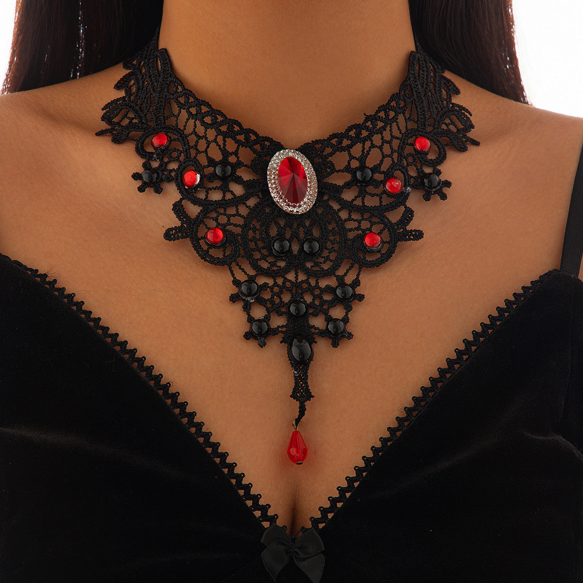 Gothic Lace Choker Necklace