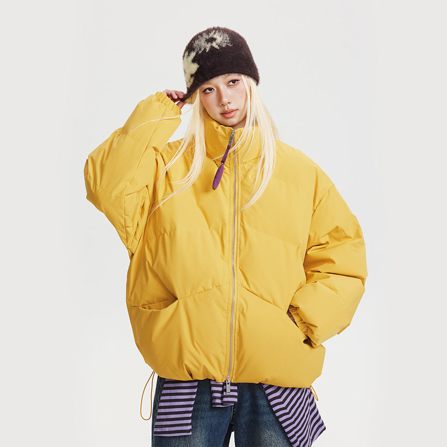 Thickened Warm Jacket with Stand Collar