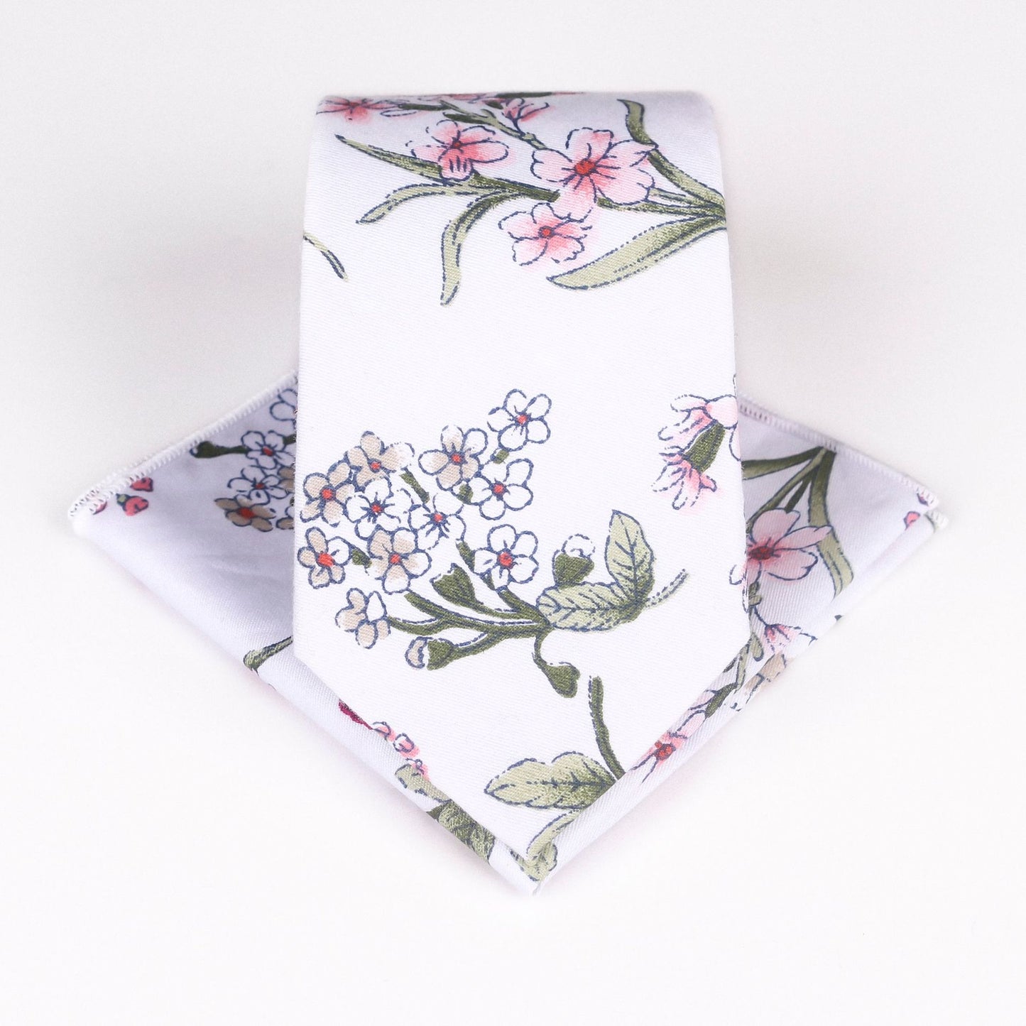 Fresh Pastoral Floral Cotton Tie Set