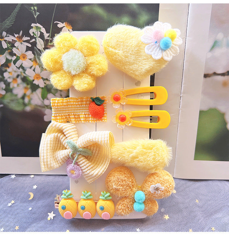 Children's Plush Hair Clip - Hair Accessories for Little Girls - Cute Headwear