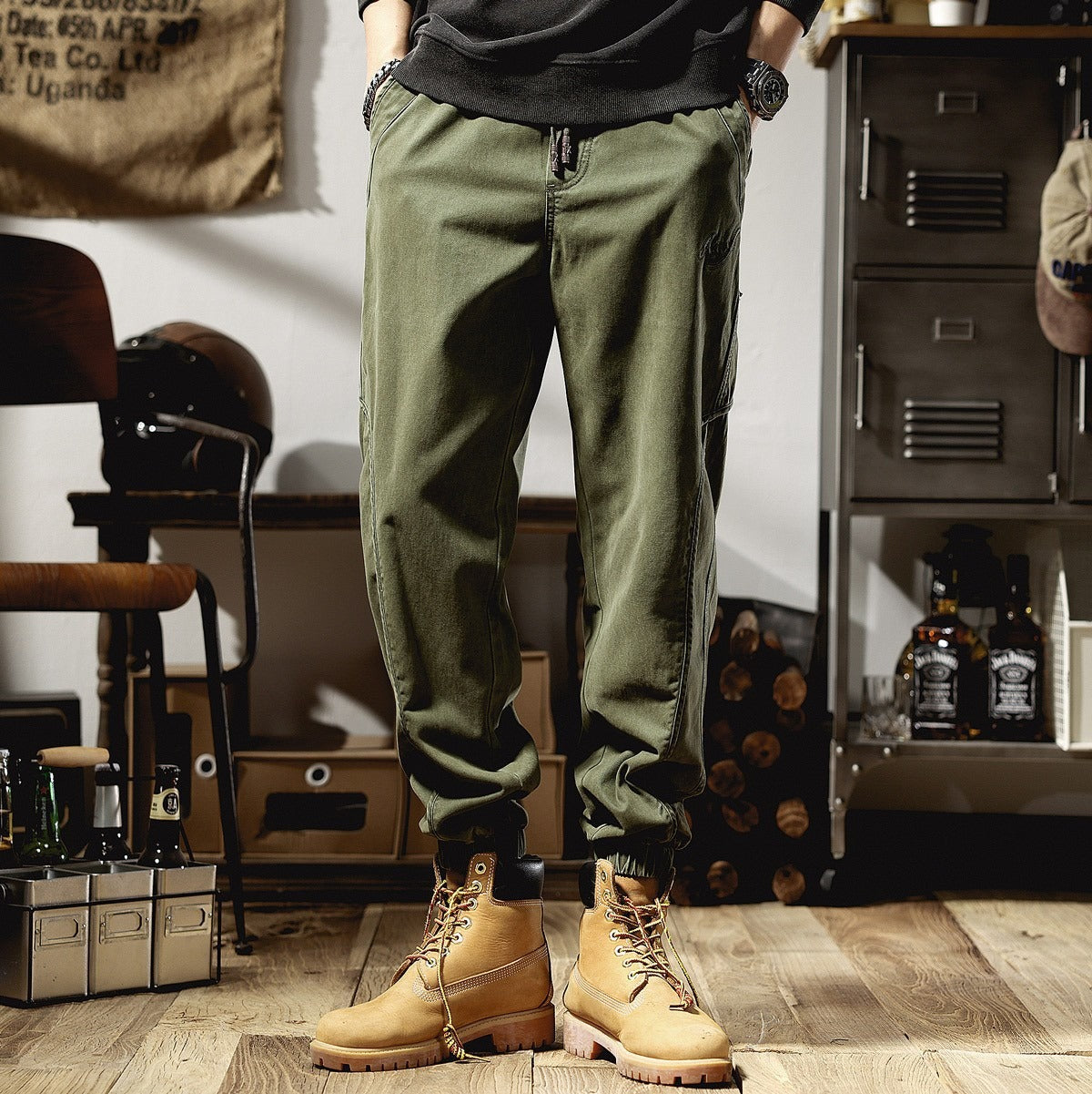 Harajuku Style Loose Straight Leg Casual Work Suit Pants