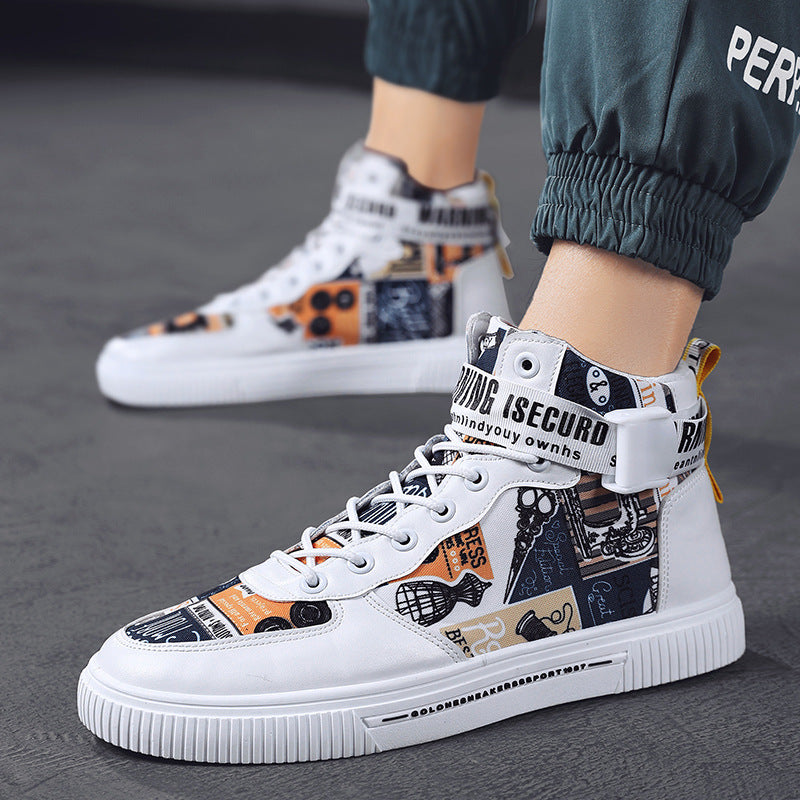 Harajuku High-Top Trendy Sneakers for Teens