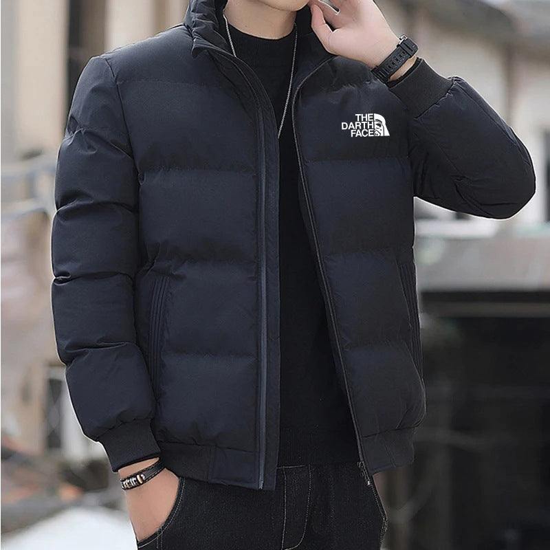 Men's Thickened Stand-Up Collar Zipper Jacket - Harajuku Style