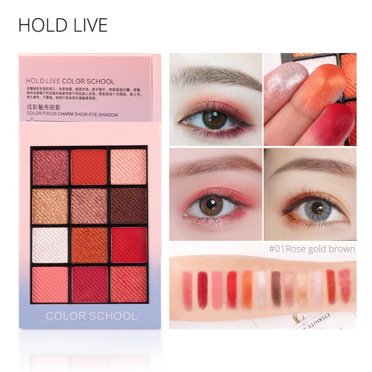 Color Focus Charm Shadow Eye Shadow Palette - 12 Colors
