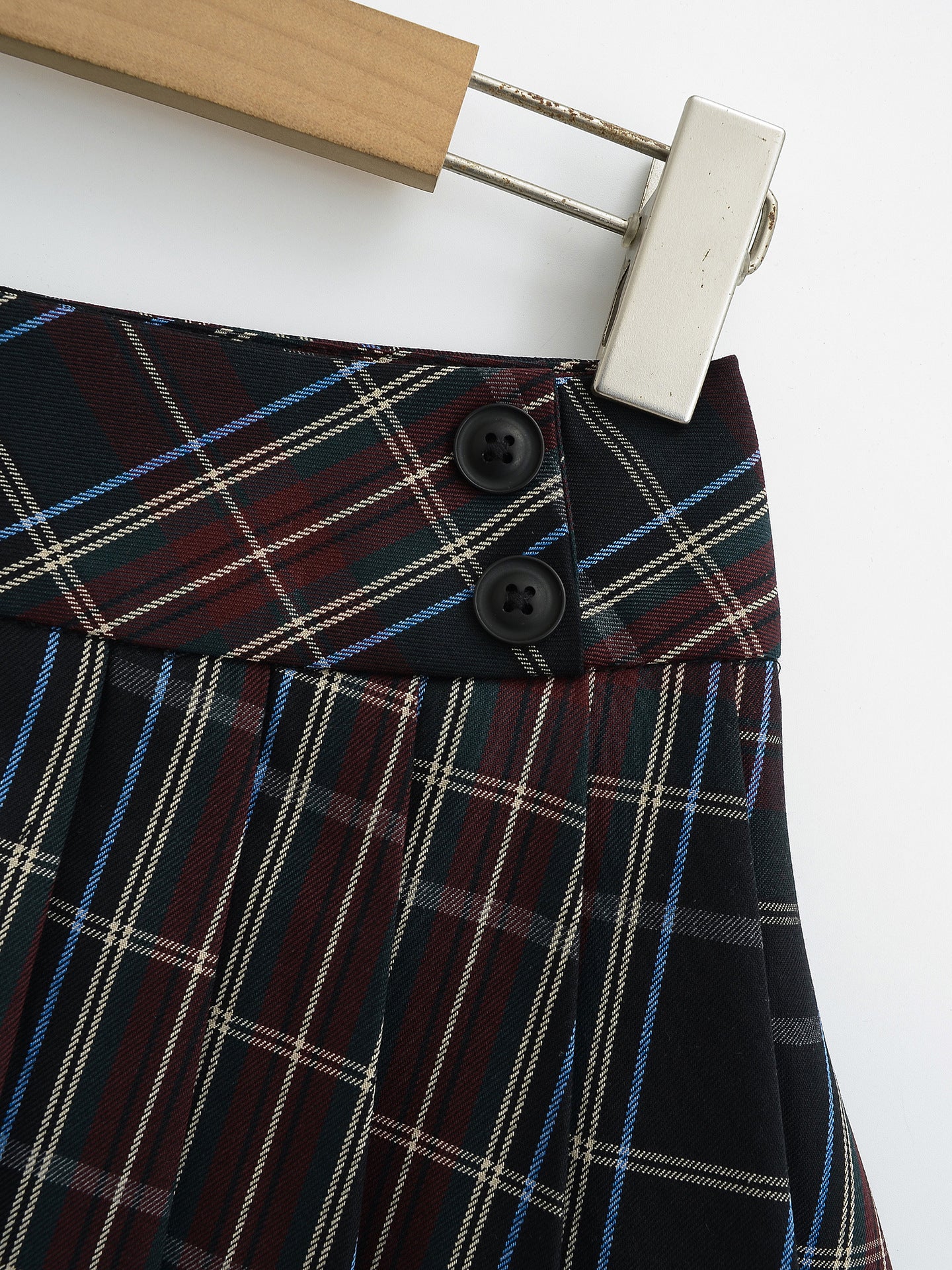 Split Pleated Skirt Half Skirt