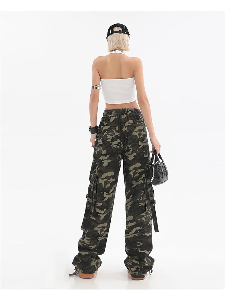 Harajuku Style Women's Camouflage High Waist Jogger Pants