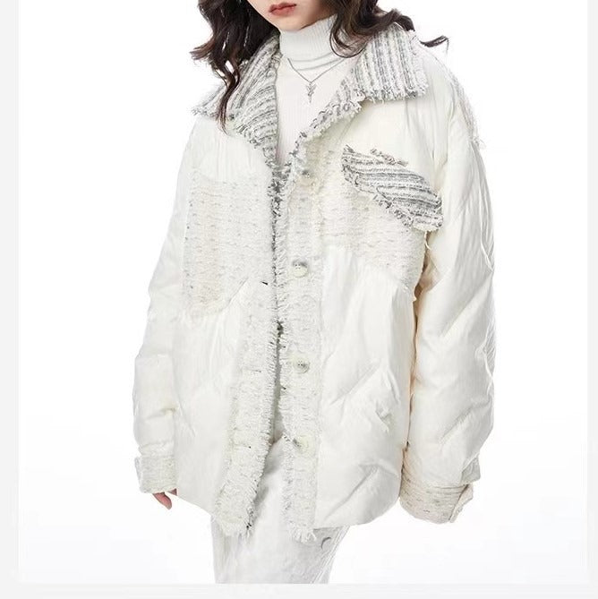 Playful Harajuku Style Cilantro Cotton Jacket for Women