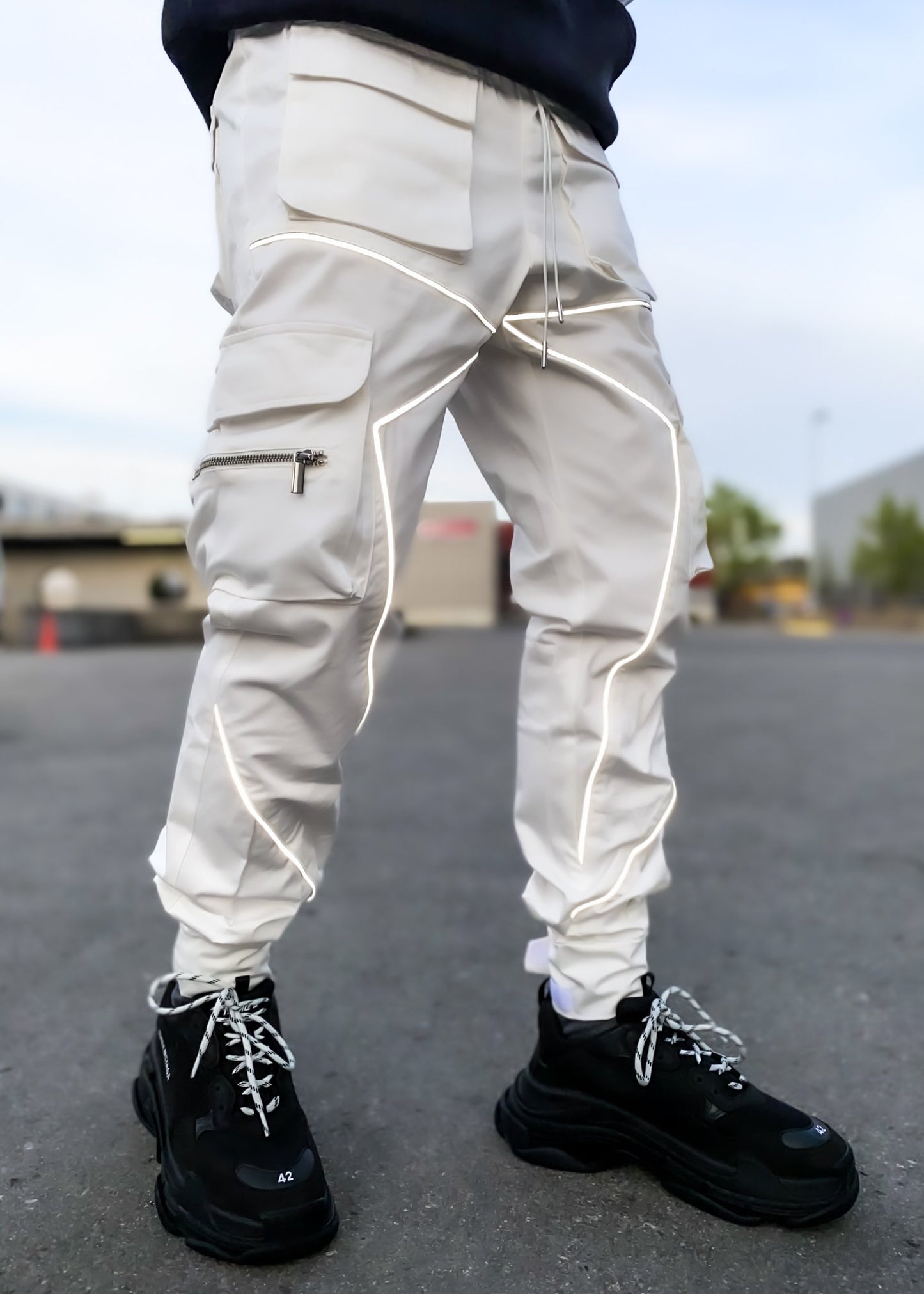Korean Trendy Multi-Bag Overalls for Men