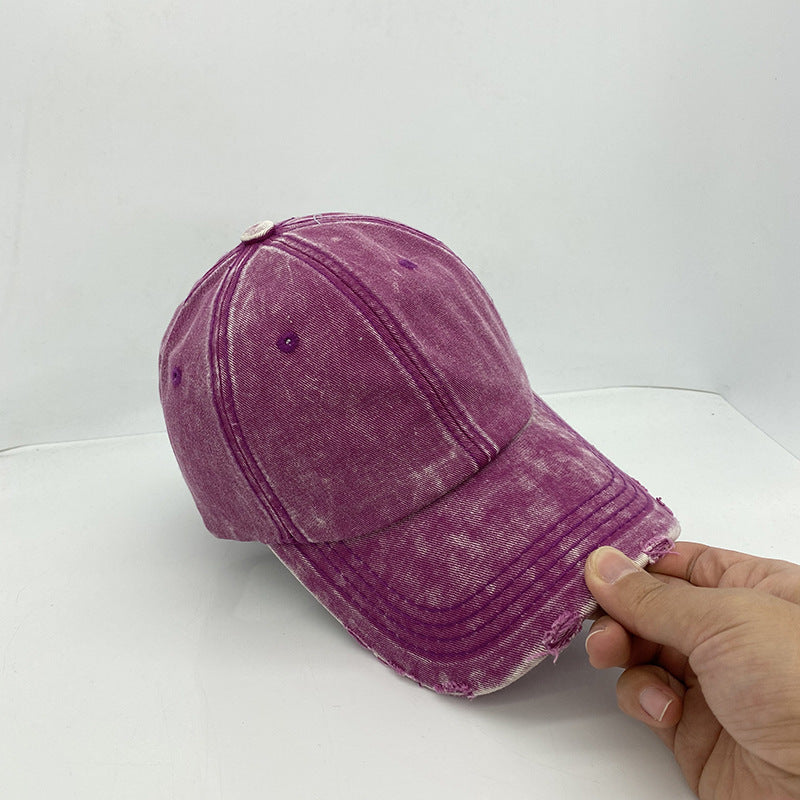 Retro Denim Baseball Cap for Women - Harajuku Style