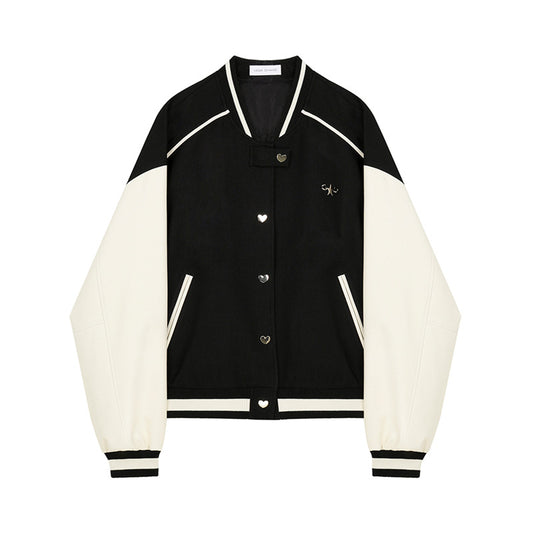 Women's Black Gothic Two-tone Harajuku Coat