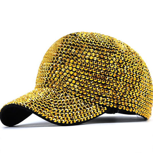 Harajuku Style Luxury Sequined Baseball Cap for Women