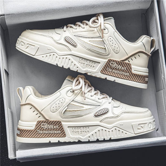 Korean Style Versatile Youth Sports White Board Shoes