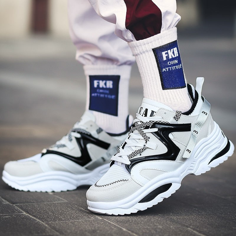 Harajuku Style Breathable Casual Sneakers for Men