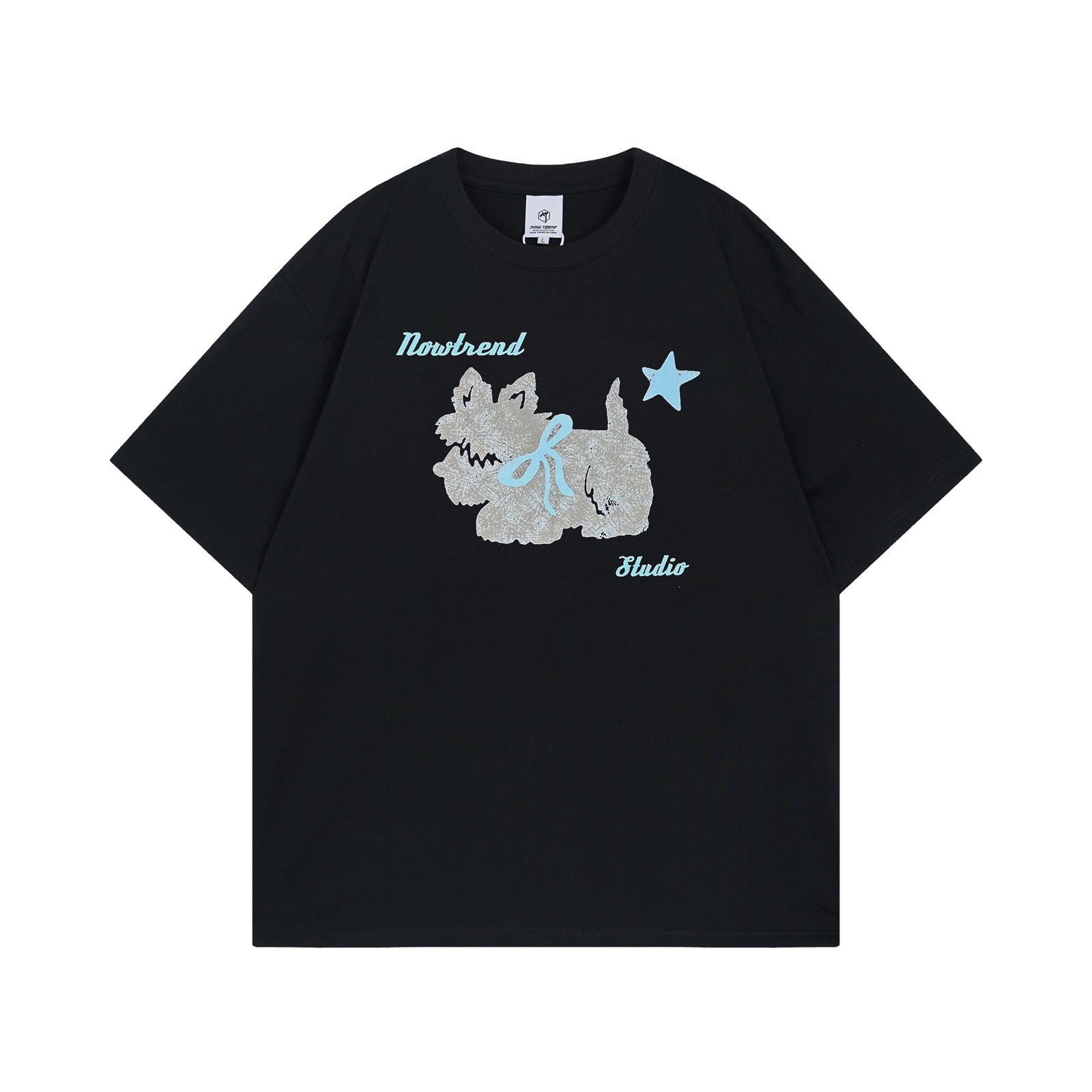 Playful Animal Print Short Sleeve T-Shirt for Men