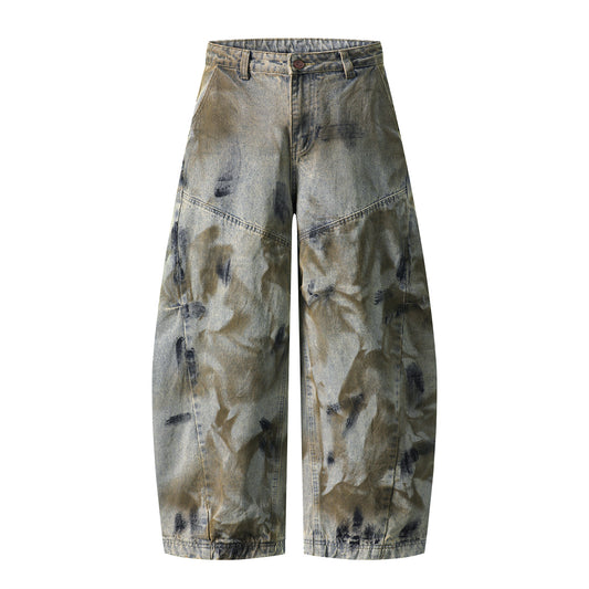 Harajuku Wide Leg Jeans - Casual Denim Pants