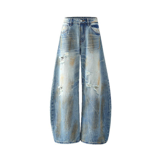 Playful Tie-Dye Loose Flared Slim Wide Leg Pants