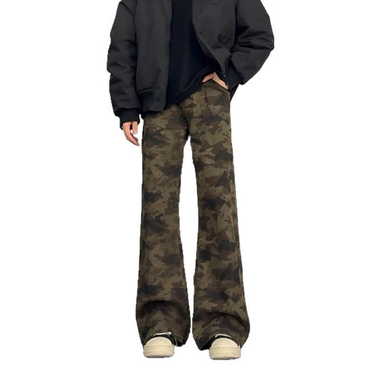Bending Knife Camouflage Slimming Work Pants