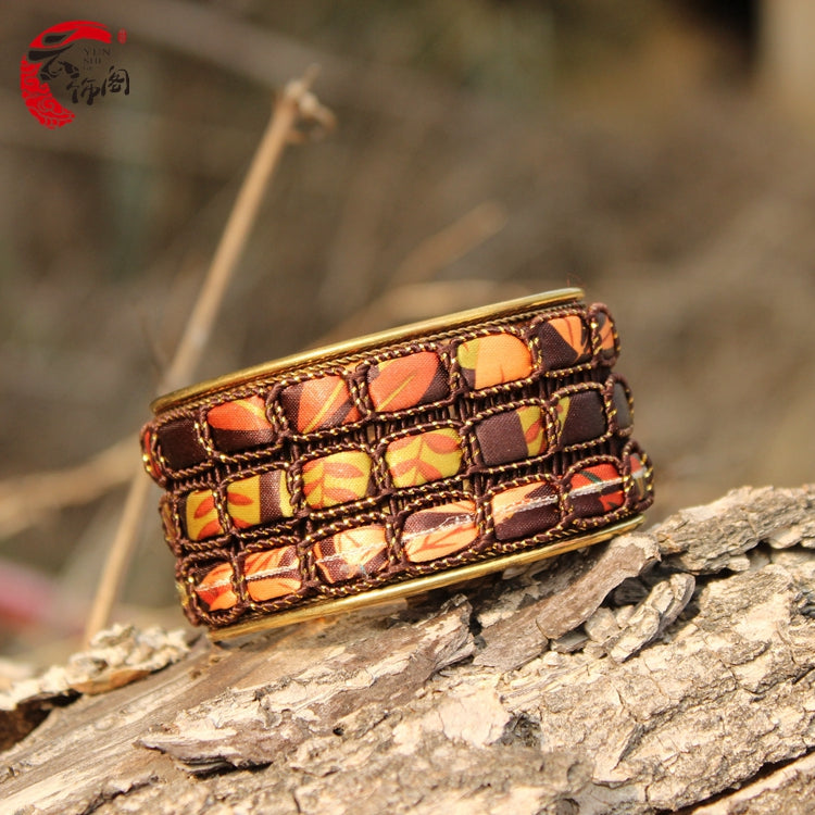 Handmade Nepalese Boho Beaded Bracelet - Open Design