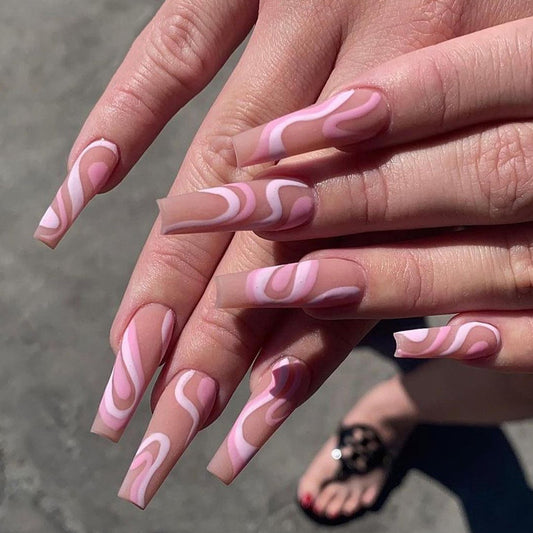 Harajuku Rose Color Matching Press-On Nails