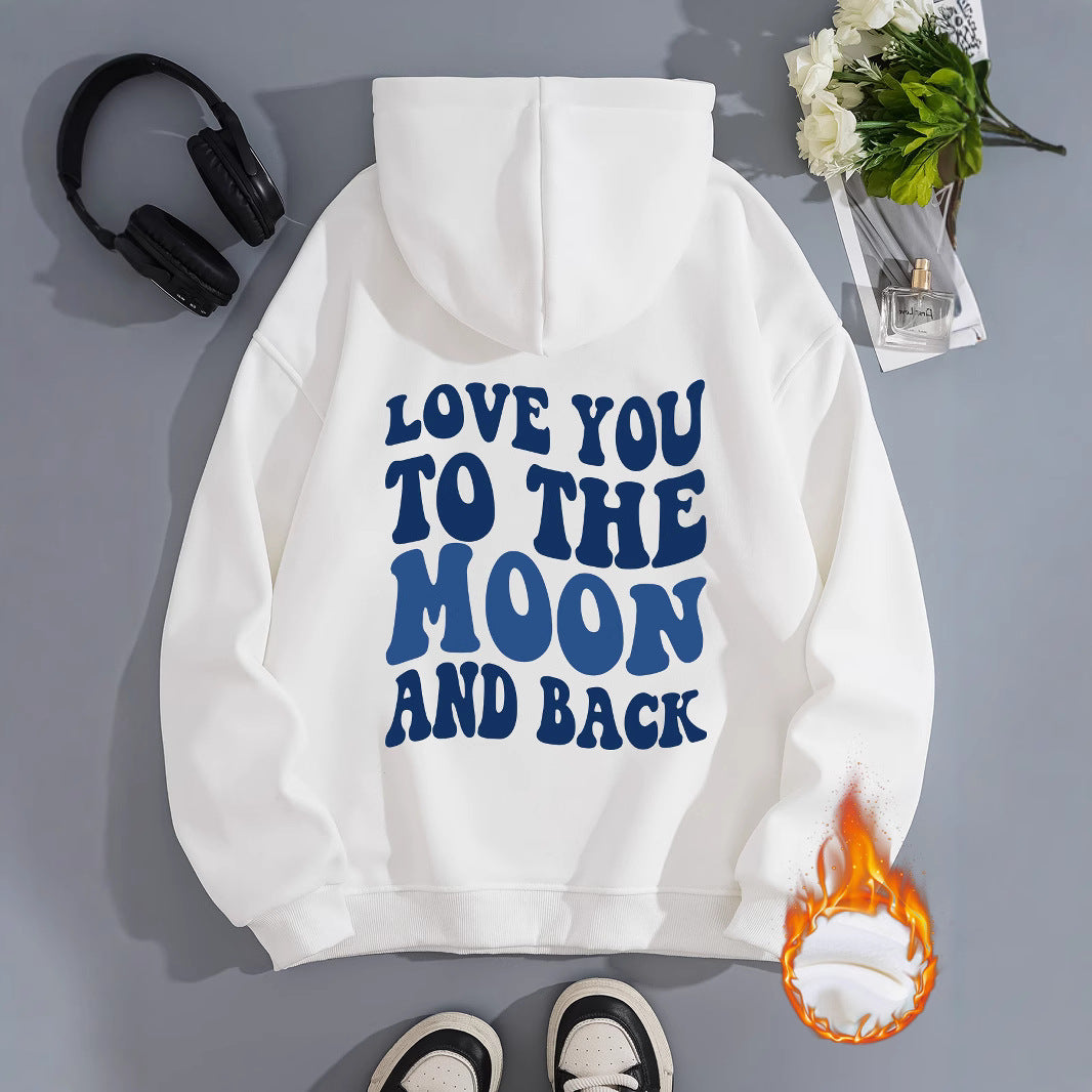 Hooded Long Sleeve Fleece Hoodie with Kangaroo Pocket