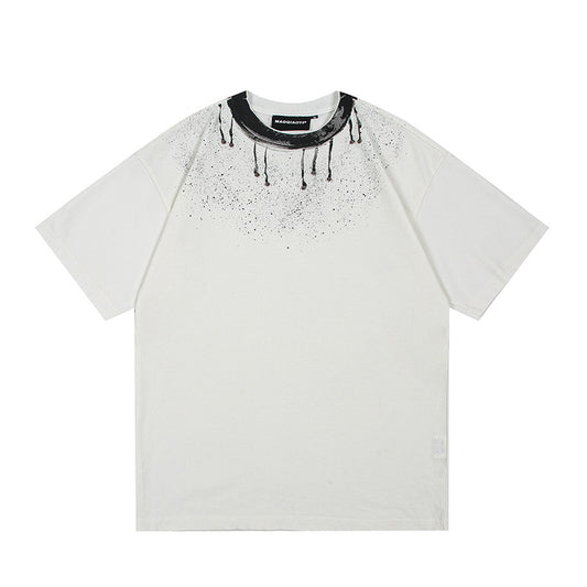Harajuku Style Cartoon Print Short Sleeve T-Shirt