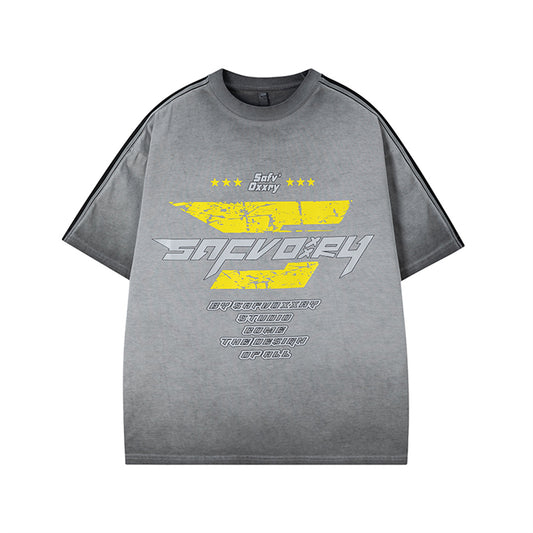 Harajuku Style Printed Letter Graphic T-Shirt