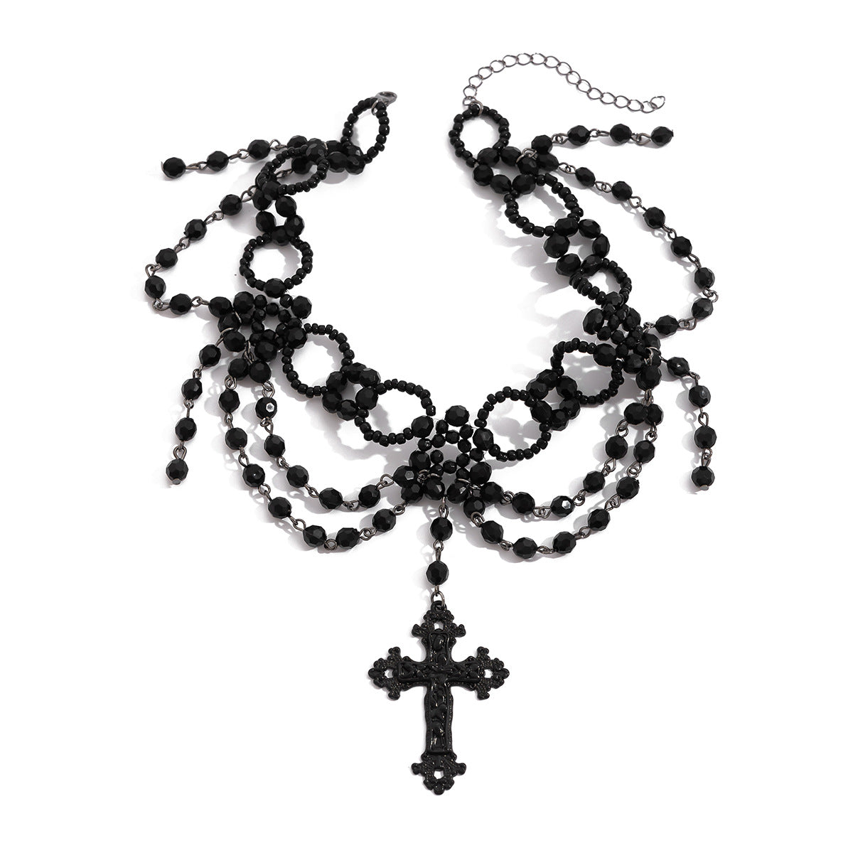 Harajuku Style Black Lace Collarbone Chain Necklace