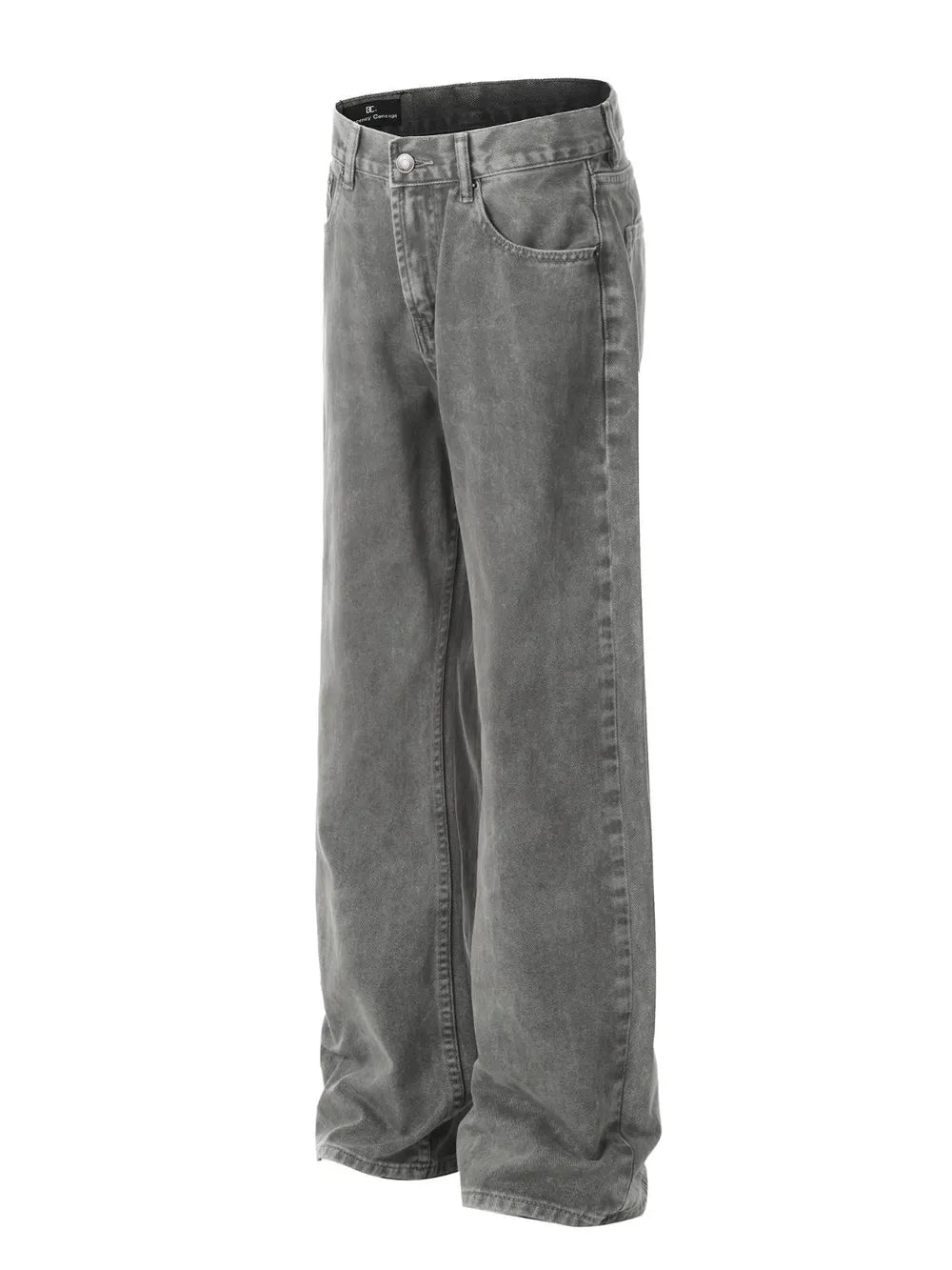 Men's Straight Leg Jeans - Harajuku Style with Pockets